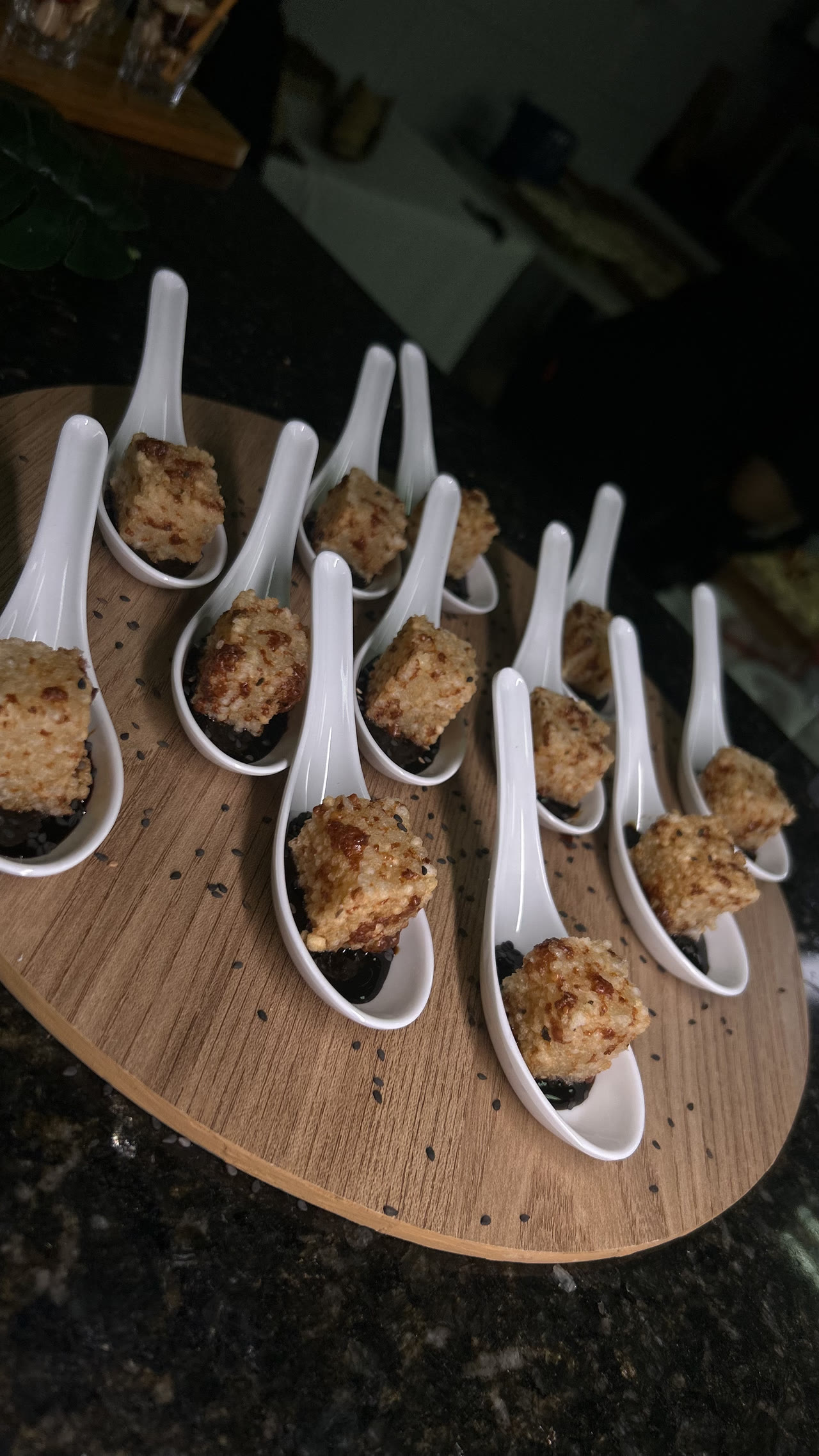 Buffet corporativo montado para evento